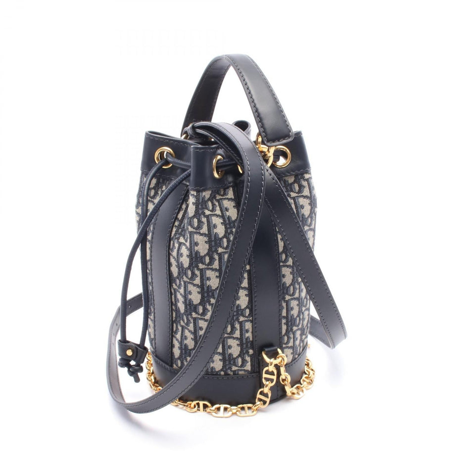 Dior Oblique Canvas Leather Backpack