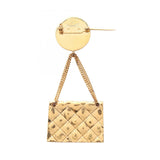 Chanel Coco Mark Matelasse Bag Motif Brooch Accessory