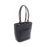 Chanel Cambon Line Small Tote Bag Leather Patent Leather Tote Bag