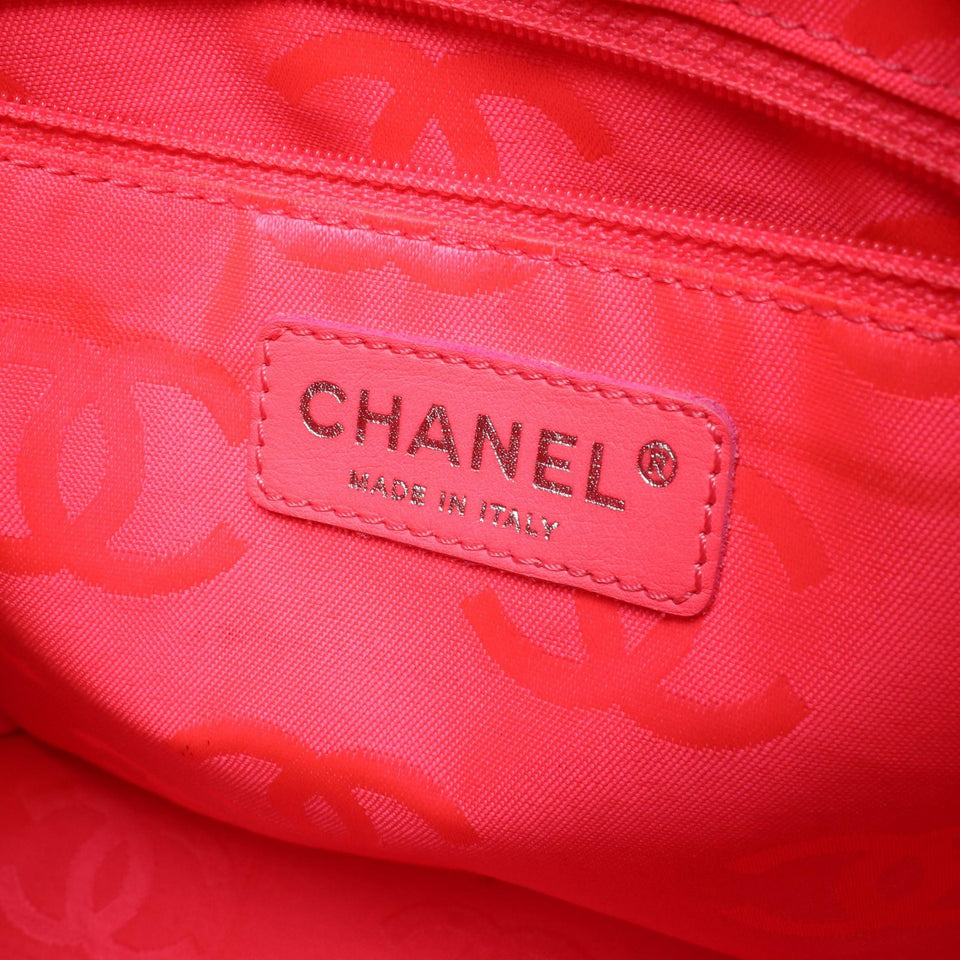Chanel Cambon Line Small Tote Bag Leather Patent Leather Tote Bag