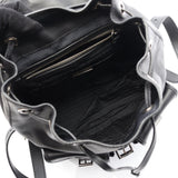 Prada Triangle Logo Leather Backpack