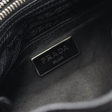 Prada Triangle Logo Leather Backpack