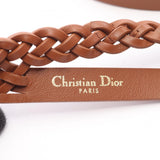 Dior CD Logo Mesh Leather Double Belt