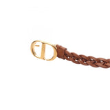 Dior Double Belt Leather Belt