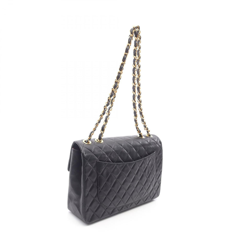 Chanel Deauville Matelasse 34 Lambskin Shoulder Bag