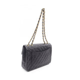 Chanel Deauville Matelasse 34 Lambskin Shoulder Bag