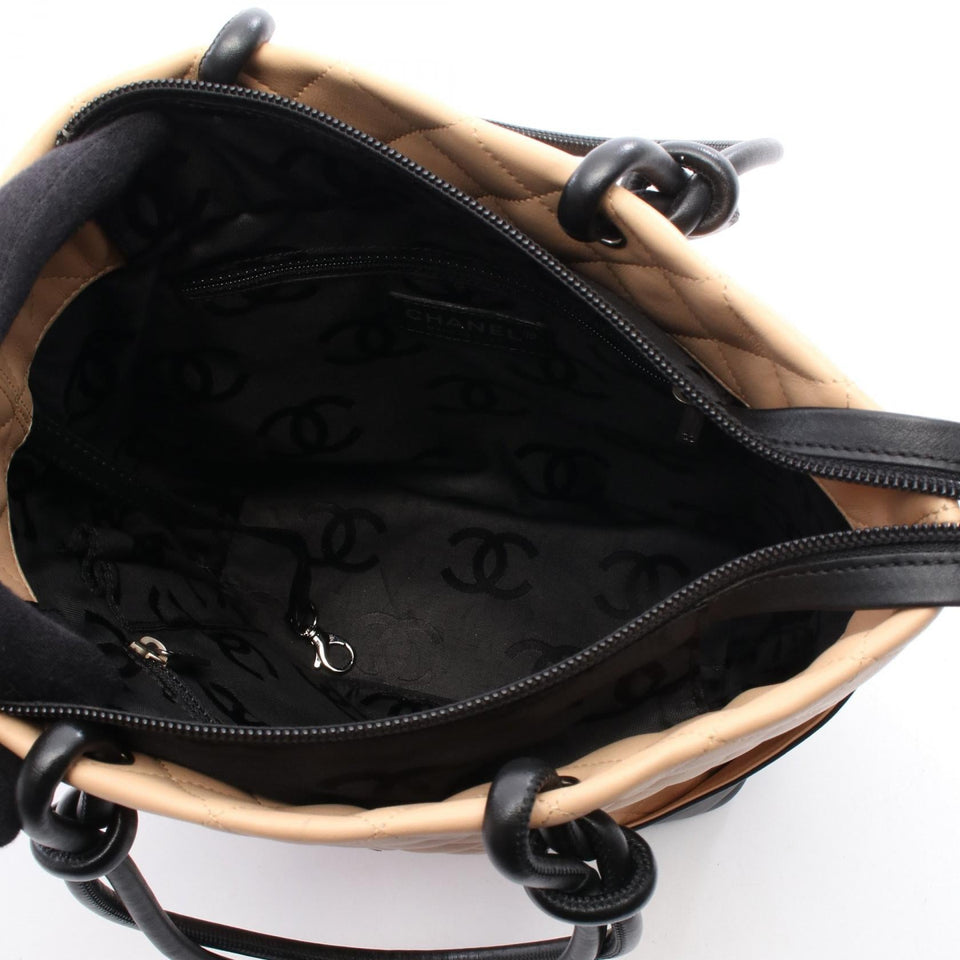 Chanel Cambon Line Lambskin Tote Bag