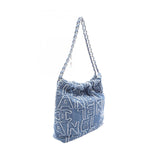Chanel 22 Denim Shoulder Bag