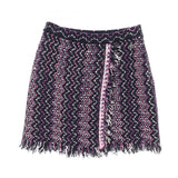 Chanel Coco Mark Cotton Nylon Skirt