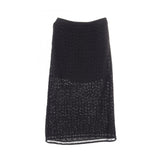 Chanel Camellia Cotton Nylon Skirt
