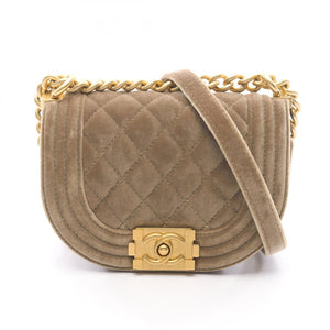 Chanel Boy Chanel Mini Matelassé Fabric Shoulder Bag