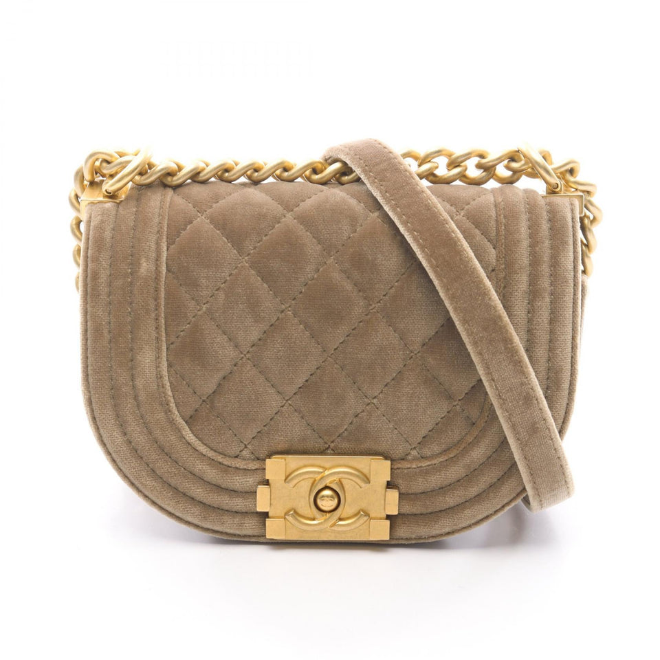 Chanel Boy Chanel Mini Matelassé Fabric Shoulder Bag