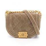 Chanel Boy Chanel Mini Matelassé Fabric Shoulder Bag