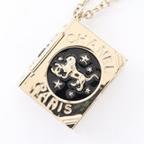Chanel Coco Mark Book Motif Necklace