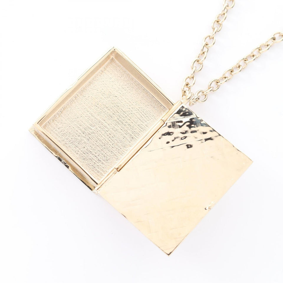 Chanel Coco Mark Book Motif Necklace