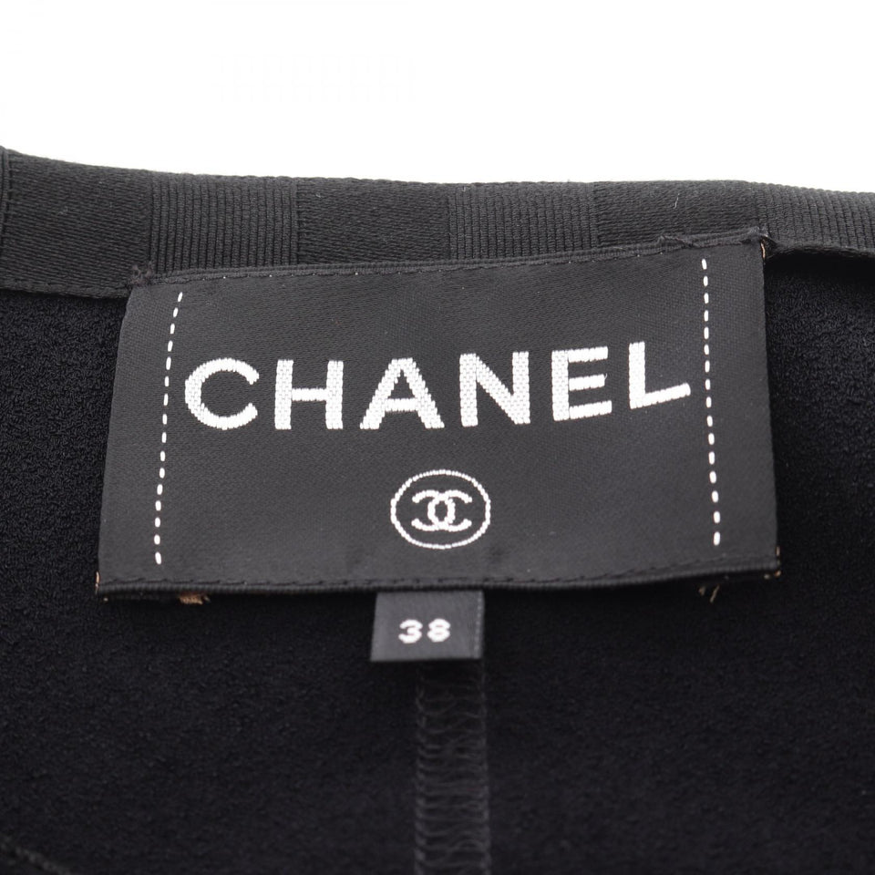 Chanel Coco Mark Button Viscose Collarless Jacket