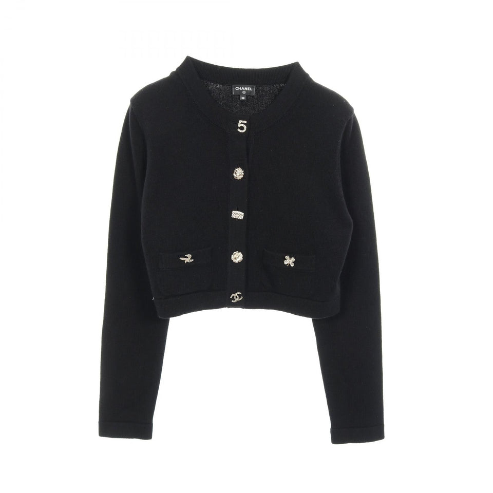 Chanel Coco Mark Button Cashmere igan