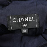 Chanel Gripoix Button Wool Viscose Skirt