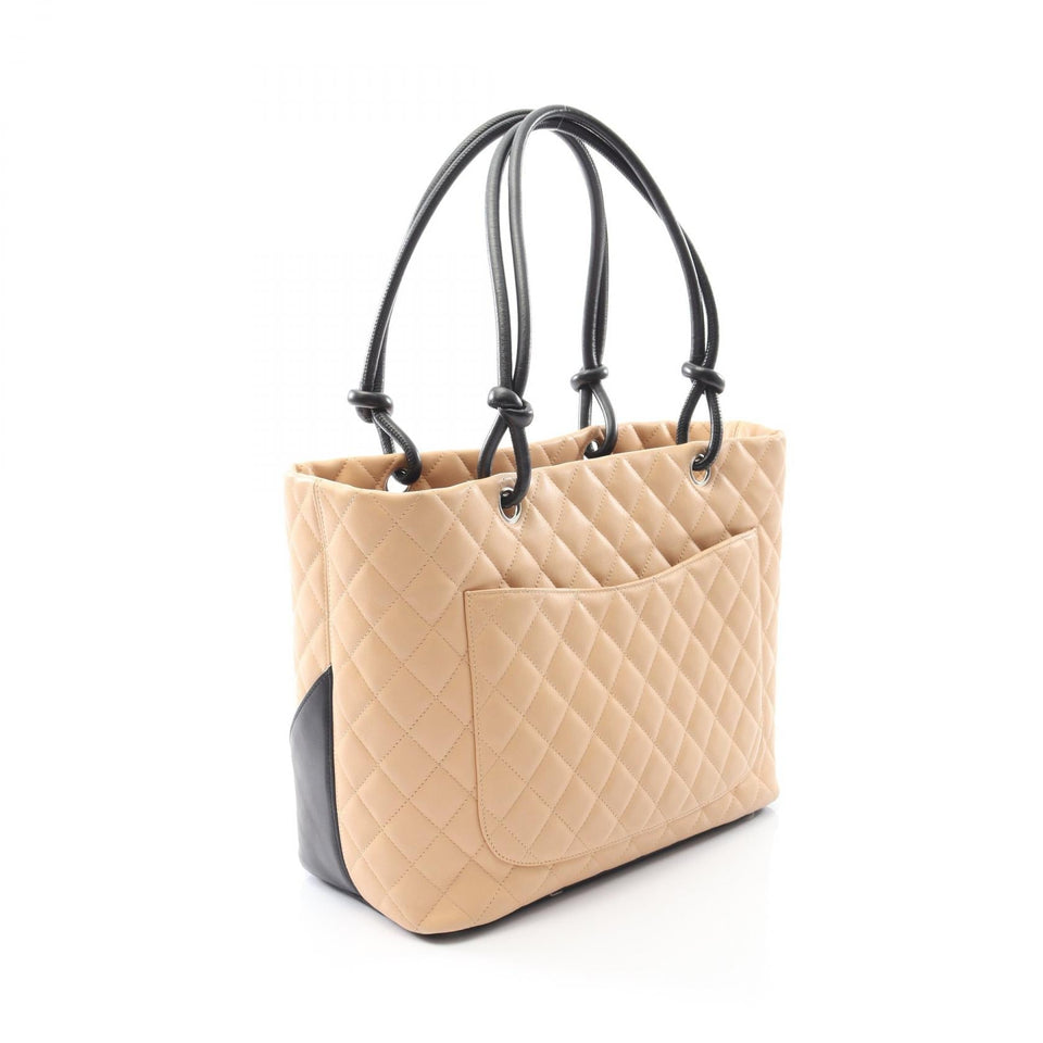 Chanel Cambon Line Lambskin Tote Bag