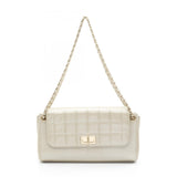 Chanel 2.55 Choco Bar Lambskin Shoulder Bag