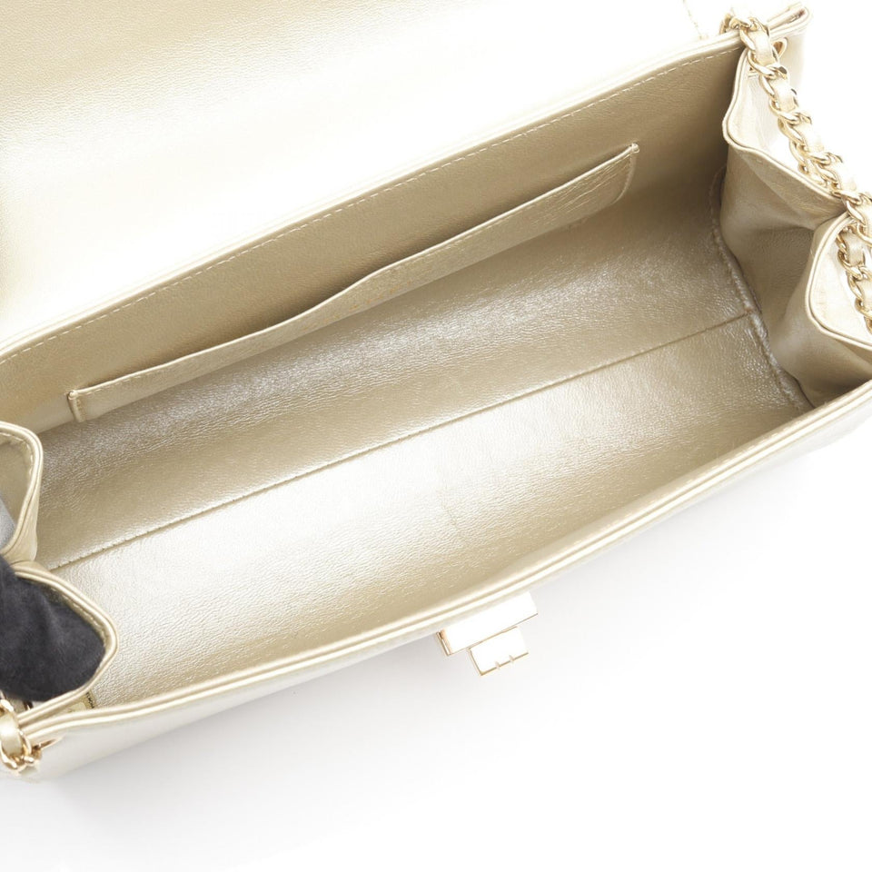 Chanel 2.55 Choco Bar Lambskin Shoulder Bag