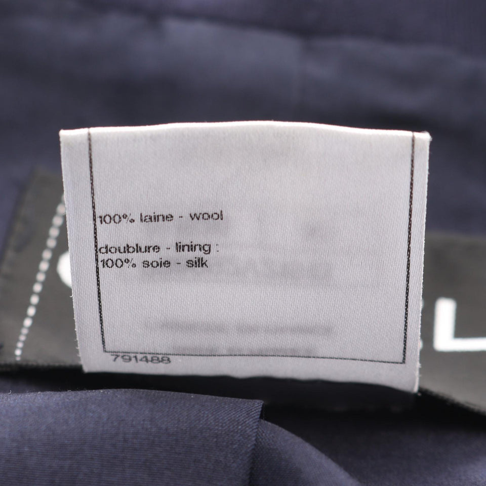 Chanel Coco Mark Button Wool Tailored Jacket