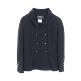 Chanel Coco Mark Button Wool Outerwear