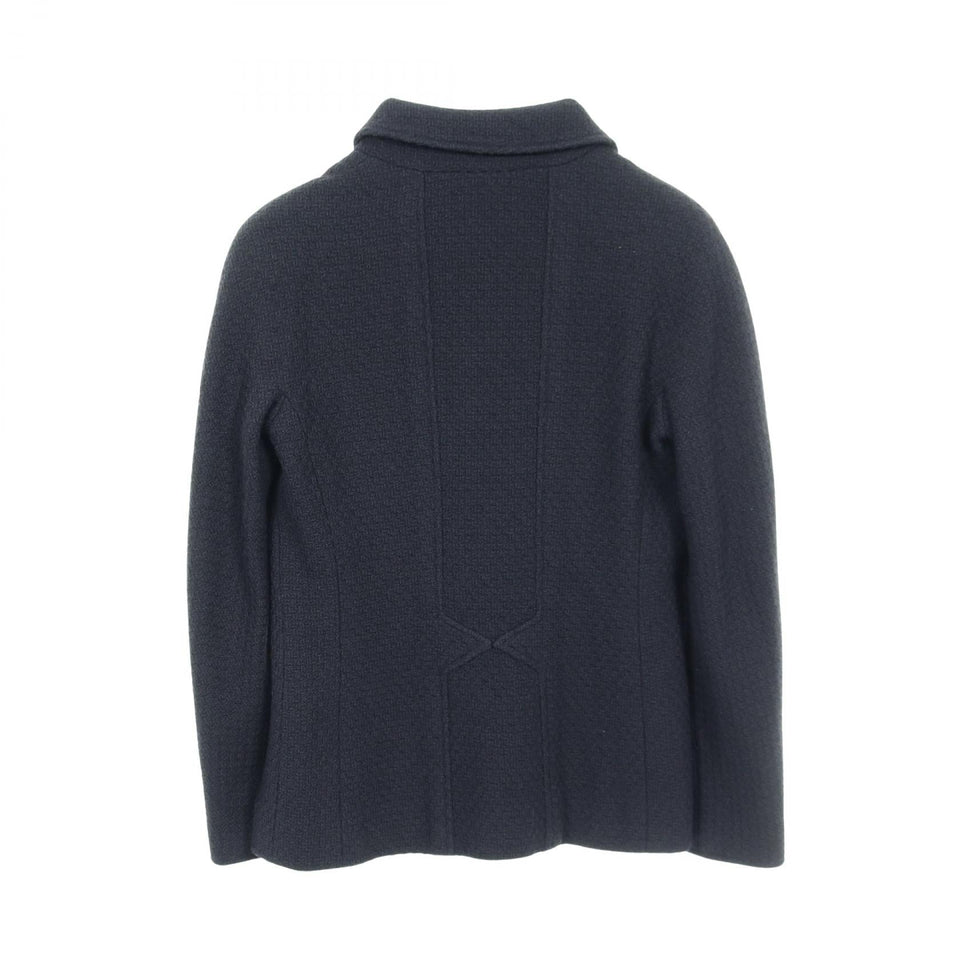 Chanel Coco Mark Button Wool Outerwear