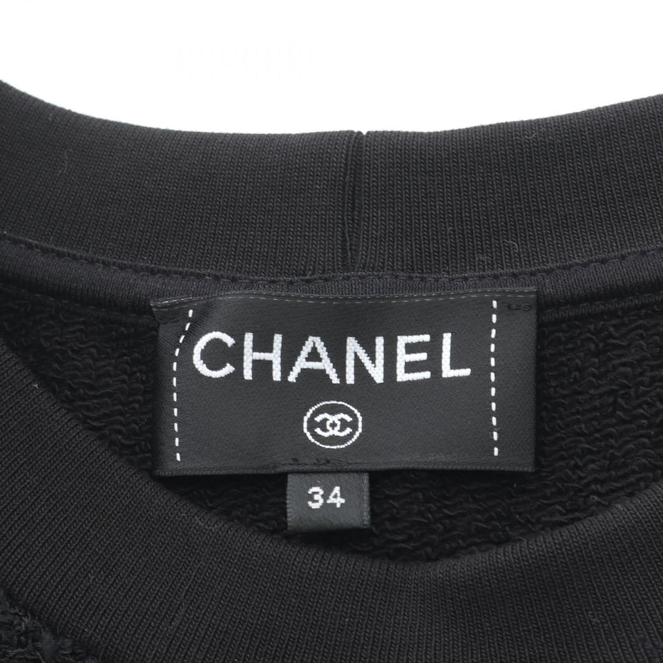 Chanel Coco Mark Tweed Cotton Sweatshirt