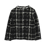 Chanel Coco Mark Button Wool Silk Blouse