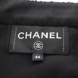 Chanel Coco Mark Button Wool Silk Blouse