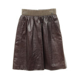Chanel Coco Mark Button Lambskin Skirt