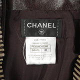 Chanel Coco Mark Button Lambskin Skirt