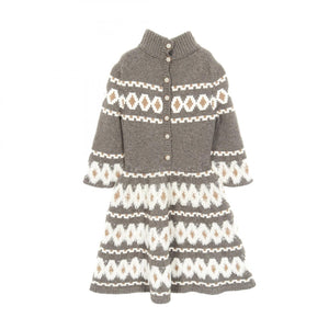 Chanel Gripoix Button Wool/Yak/Cashmere Dress
