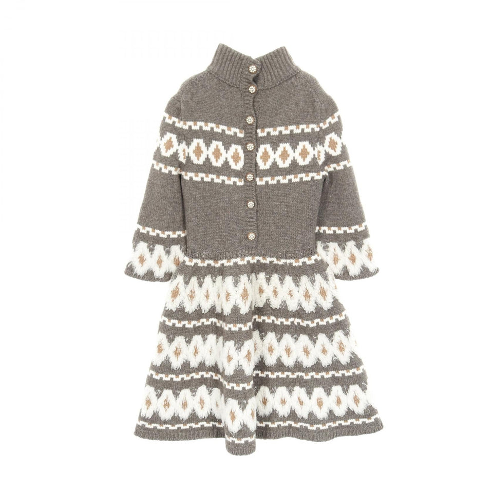 Chanel Gripoix Button Wool/Yak/Cashmere Dress