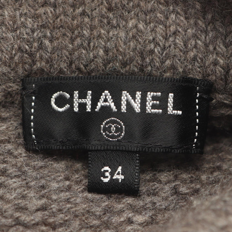 Chanel Gripoix Button Wool/Yak/Cashmere Dress