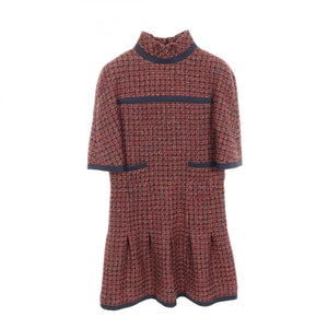 Chanel Coco Mark Button Wool Dress