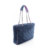 Chanel Coco Mark Fabric Tote Bag
