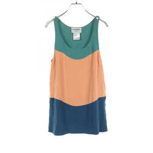 Chanel Coco Mark Button Rayon Top