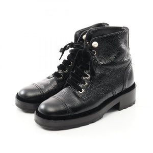 Chanel Coco Mark Leather Boots
