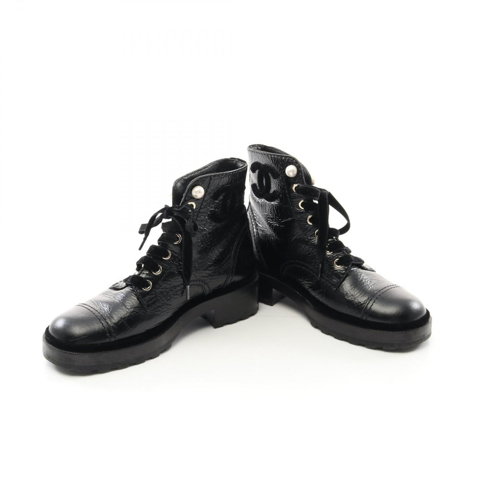 Chanel Coco Mark Leather Boots