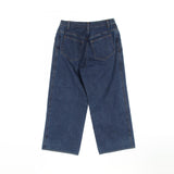Chanel Coco Mark Button Cotton Denim Pants