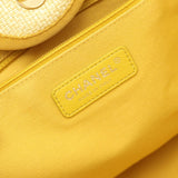 Chanel Deauville Leather Raffia Tote Bag