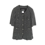 Chanel Gripoix Button Tweed Wool Cotton Jacket