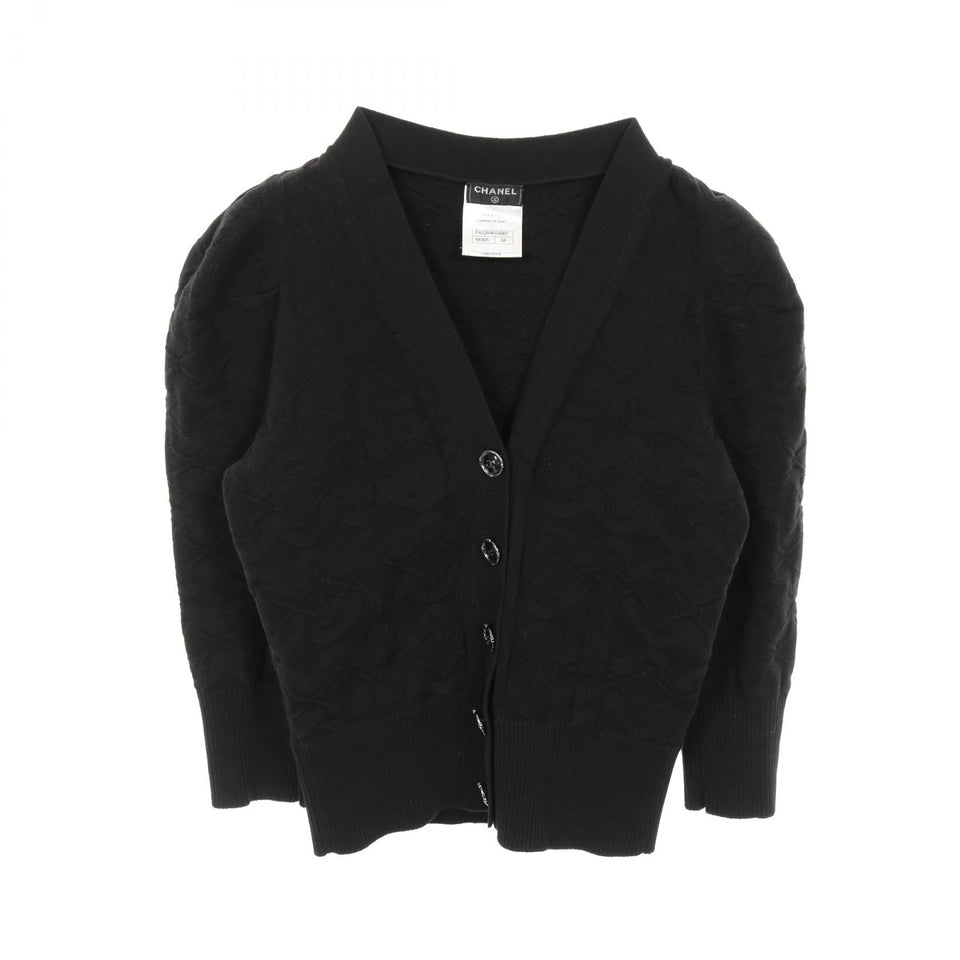 Chanel Coco Mark Button Cotton igan