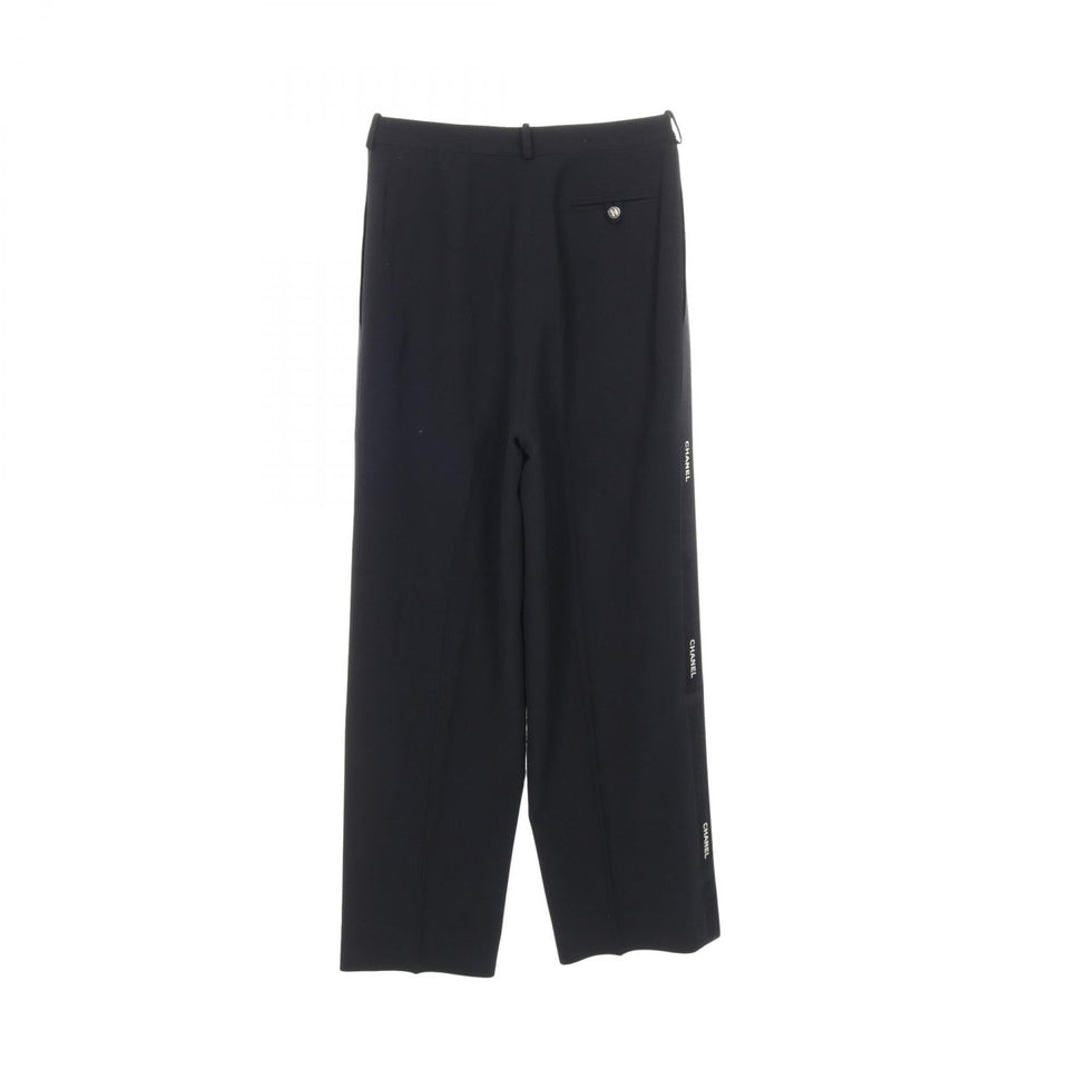Chanel Coco Mark Button Wool Pants