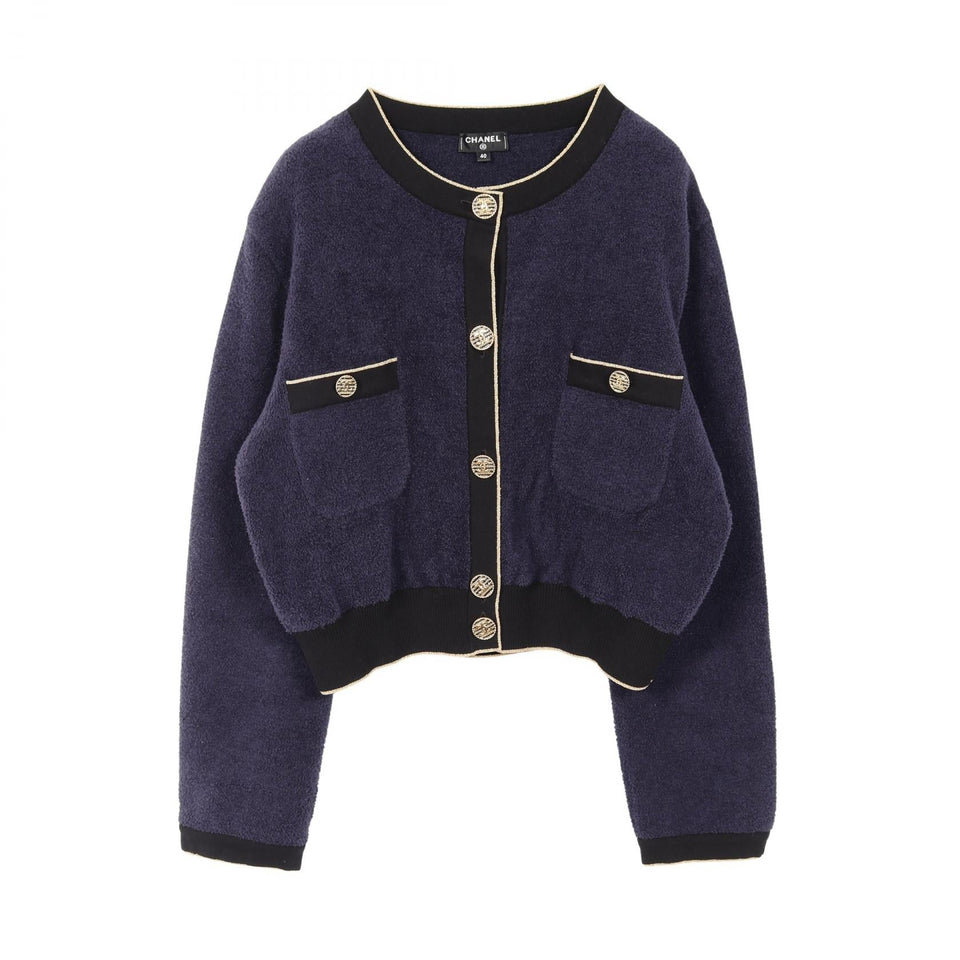 Chanel Coco Mark Button Cotton Jacket