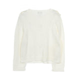 Chanel Coco Mark Button Cotton Knit Top