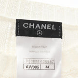 Chanel Coco Mark Button Cotton Knit Top