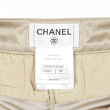 Chanel Coco Mark Button Polyester Pants